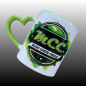 Preview: Tasse 330ml Herzgriff grün - Design MCCPlanet
